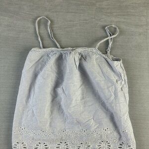 Tabitha Blue and White Striped Top